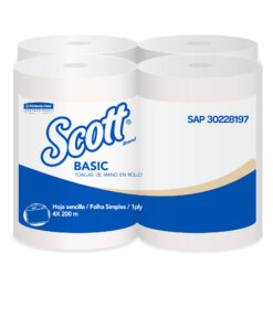 Toalla SCOTT Basic Blanca en Rollo 200m